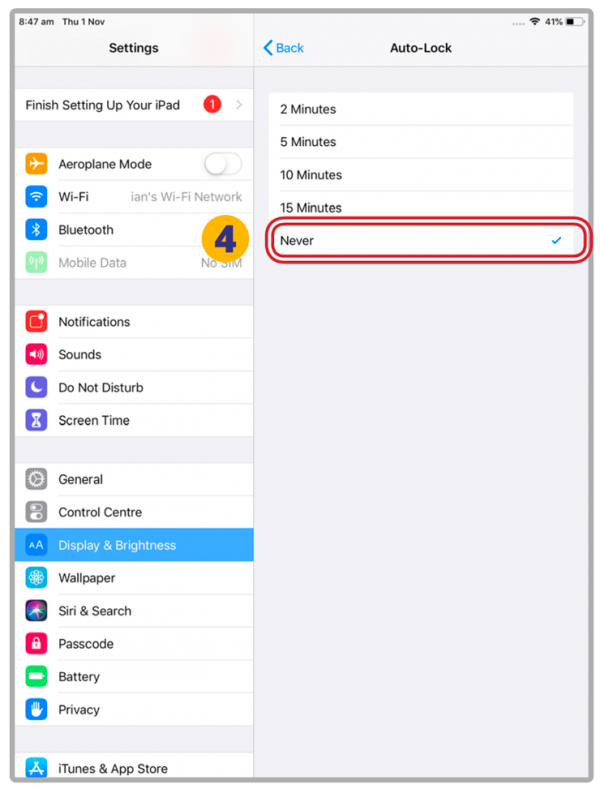 Turn off keyboard Auto-Lock (iPad) - VPass