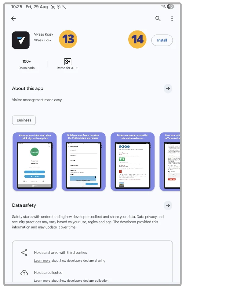 Printer Setup – Android Tablet – Wi-Fi - VPass
