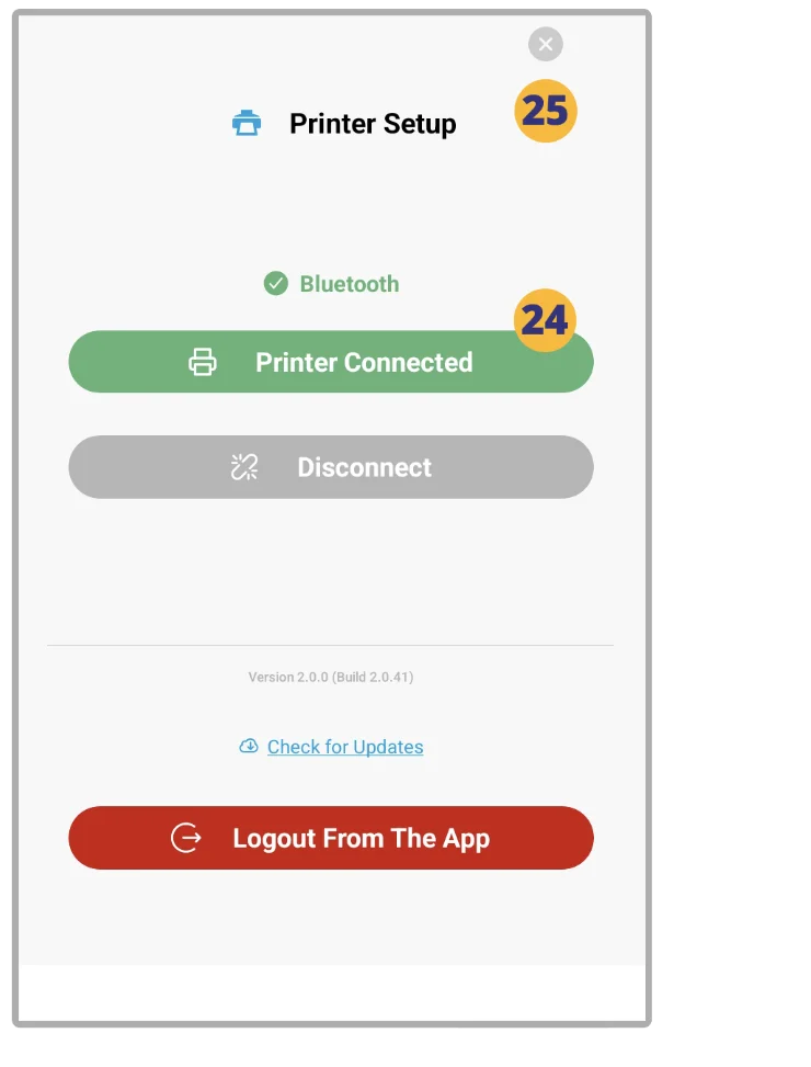 Printer Setup – Android Tablet – Wi-Fi - VPass